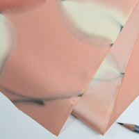 Vintage Japanese Silk – Painted Peach Floral