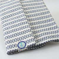Vintage Indigo Yukata Cotton — Chain Stripe