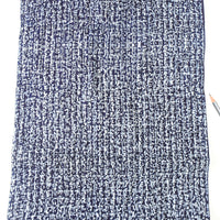 Textured blue and white fabric with a pencil on the right side