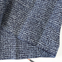 Vintage Indigo Yukata Cotton - Kasuri-Style Texture