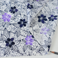 Vintage Yukata Cotton - Dense Floral Vine Motif