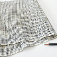 Vintage Yukata Cotton — Fine Woven Check
