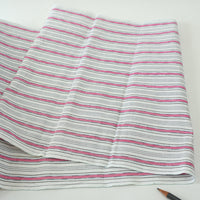 Vintage Yarn-Dyed Yukata Cotton — Patterned Stripe Motif