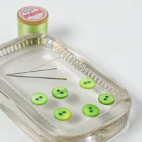 Mother-of-Pearl Buttons 1960s, Lime 3/8"