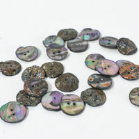 Mother-of-Pearl Buttons 1960s - Gray set of 5