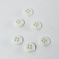 White Tennis Buttons circa 1960s, 7/8"