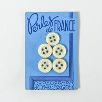 Glass "Perles de France" Buttons, 1/2"