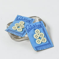 Glass "Perles de France" Buttons, 1/2"