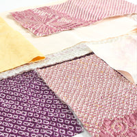 Vintage Shibori Silk Fabric Pack - Twilight Plum