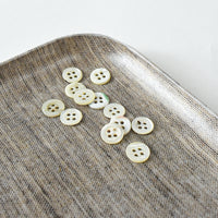 Vintage Mother-of-Pearl Buttons – Set of 12 (10 mm / 3/8")