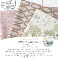 Wreath Linen/Cotton Canvas, Green/blue