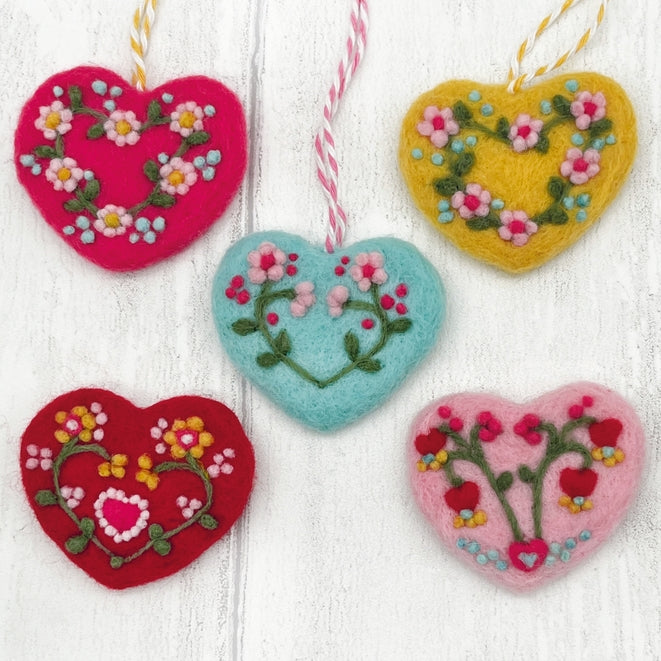 Needle Felting Kit, Hearts – Brooklyn Haberdashery