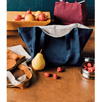 Linen Tote Embroidery Blank, Dove Gray