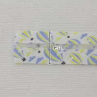 Double Fold Bias Tape 1/2" - Hot Air Balloons