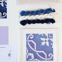 Blue Portuguese Tile Needlepoint Kit