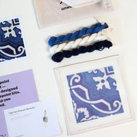 Blue Portuguese Tile Needlepoint Kit