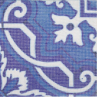 Blue Portuguese Tile Needlepoint Kit