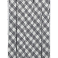 Double Fold Bias Tape 3/8" - Gray Gingham