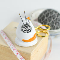 Lucky Cat Pin Cushion, Harlequin