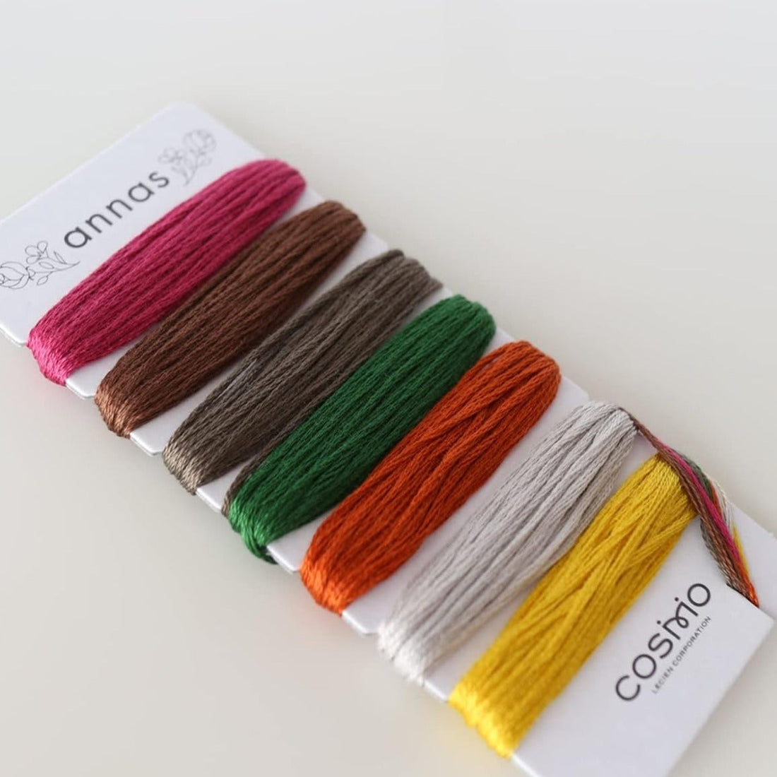 Coffee Time Embroidery Floss with Pattern