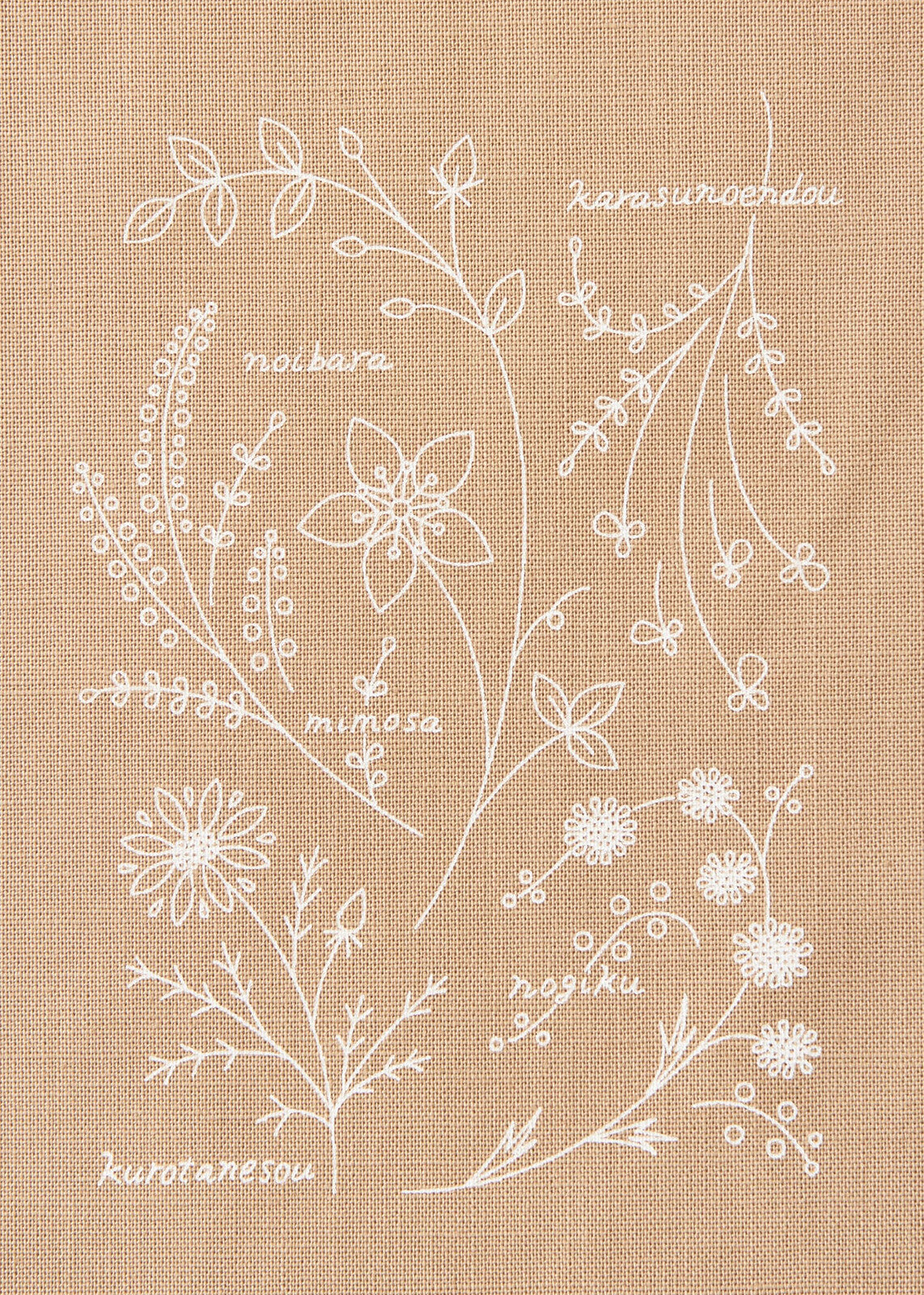 Mocha Flowers Embroidery Kit by Atelier de Nora – Brooklyn