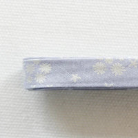 Double Fold Bias Tape 1/2" - Metallic Snow