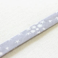 Double Fold Bias Tape 1/2" - Metallic Snow