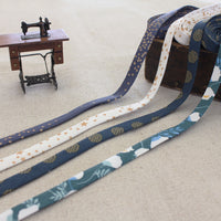 Double Fold Bias Tape 1/2" - Green Camellia