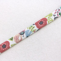Double Fold Bias Tape 1/2" - Grey Floral