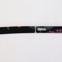 Double Fold Bias Tape 1/2" - Black Floral