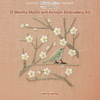 February "Waiting for Spring" Embroidery Kit by Alice Makabe