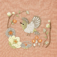 Warbling White-Eye Embroidery Kit by Chicchi