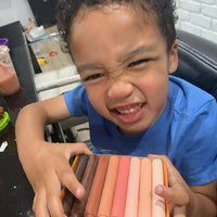 Skin Tones Beeswax Crayons - for fabric or paper