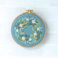 Linen Embroidery Cloth, Apple Mint