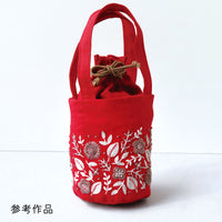 Linen Embroidery Cloth, Apple Mint