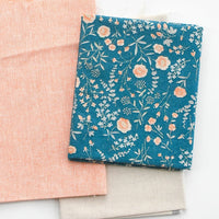 Teal Floral Fabric Bundle