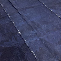 Antique Indigo & Bengala Futon-ji – Floral Katazome, 5 Panels Wide