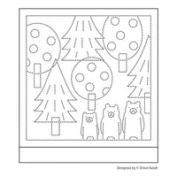 Three Little Bears Sashiko Kit by Shinzi Katoh