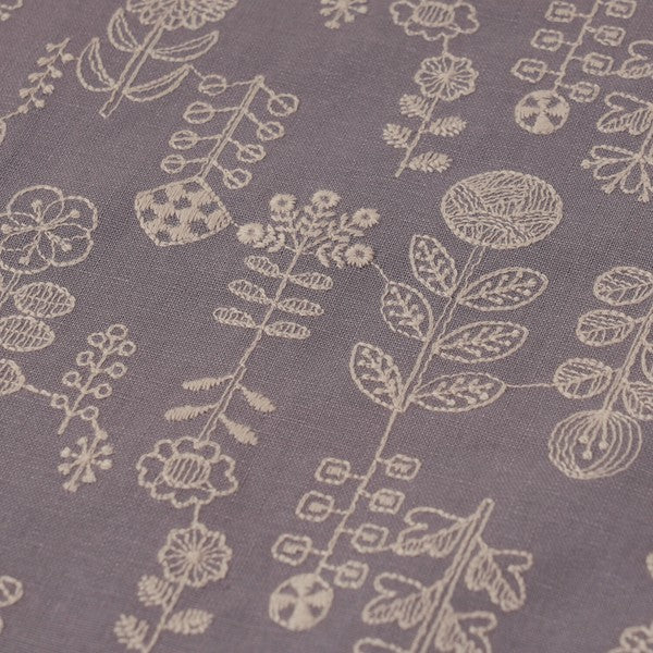 embroidery wisteria Scandi Flowers Embroidered Linen by Hirvi