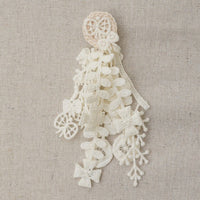 Scandi Flowers Trim, Ivory by Hirvi