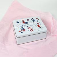 Cookie Tin Sewing Box - 5 Little Elves