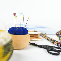 Cookie Tin Sewing Kit - Blue Waves