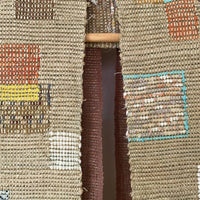 Tiles on Sand Sakiori Handwoven Scarf