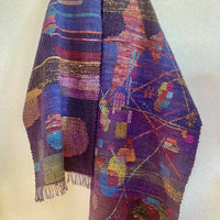 Cosmic Albatross Sakiori Handwoven Shawl