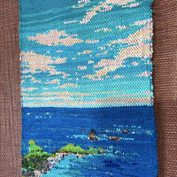 Sea Breeze Sakiori Handwoven Wall Hanging