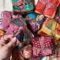 Sari Silk Charm Pack - 4" squares