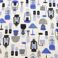 Lamp Cotton Slub Poplin - Blue