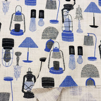 Lamp Cotton Slub Poplin - Blue