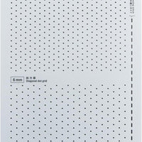 Sashiko Template, Diagonal Grid - 5mm + 6mm