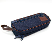 Okayama Denim Zip Pen Case - Solid Twill